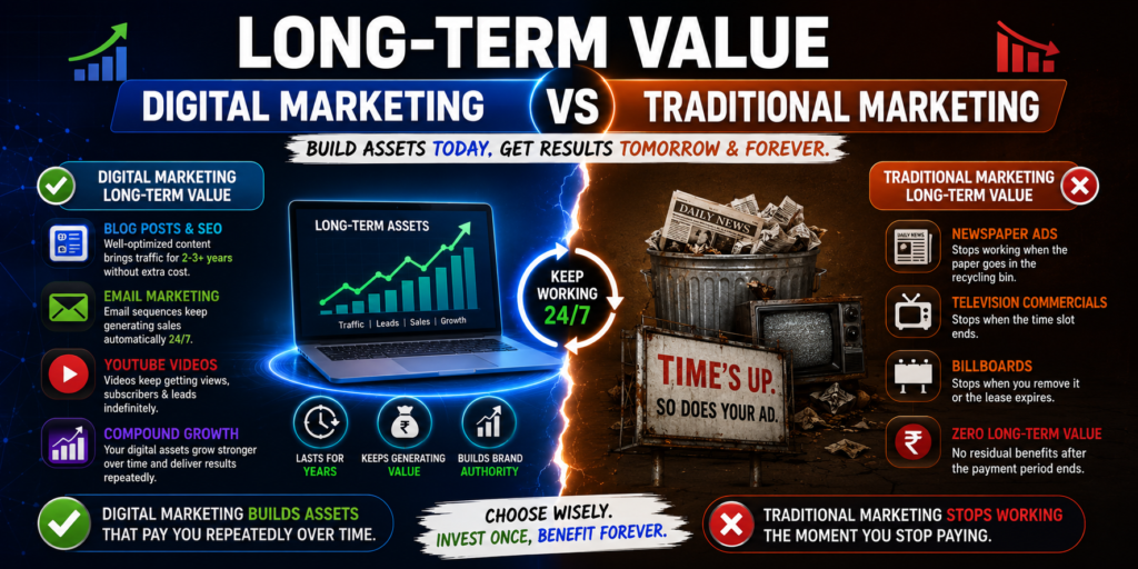 Digital marketing vs traditional marketing