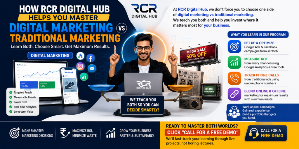 Digital marketing vs traditional marketing!
